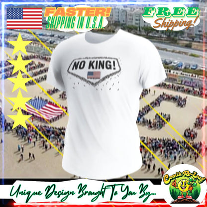 No Kings Not My President Political Graphic T-Shirt, Offensive Unisex Cotton Top, We The People, June 14th